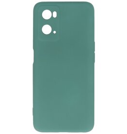 Coque TPU couleur tendance OPPO A76 vert foncé