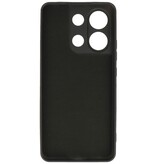 Fashion Color TPU-Hülle für Xiaomi Redmi Note 13 4G Schwarz