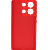 Coque TPU Couleur Mode pour Xiaomi Redmi Note 13 4G Rouge