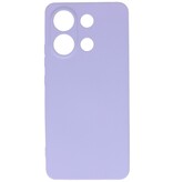 Coque TPU Couleur Mode pour Xiaomi Redmi Note 13 4G Violet
