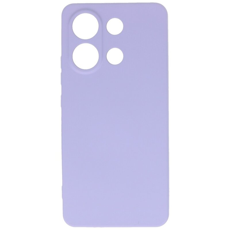Fashion Color TPU-Hülle für Xiaomi Redmi Note 13 4G Lila