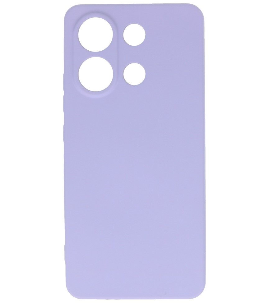 Coque TPU Couleur Mode pour Xiaomi Redmi Note 13 4G Violet