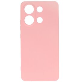 Coque en TPU couleur tendance Xiaomi Redmi Note 13 4G rose