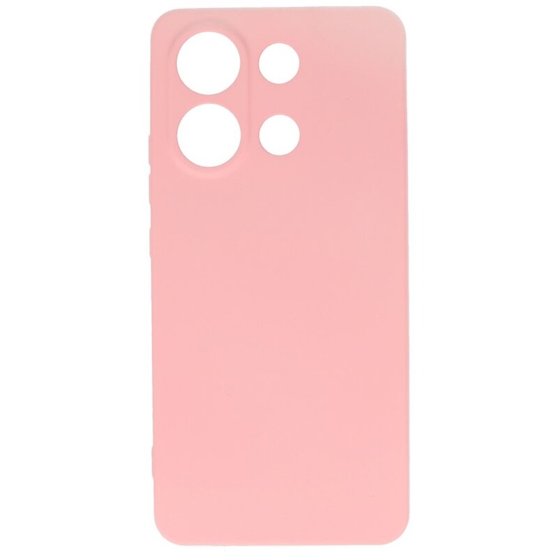 Coque TPU Couleur Mode pour Xiaomi Redmi Note 13 4G Rose