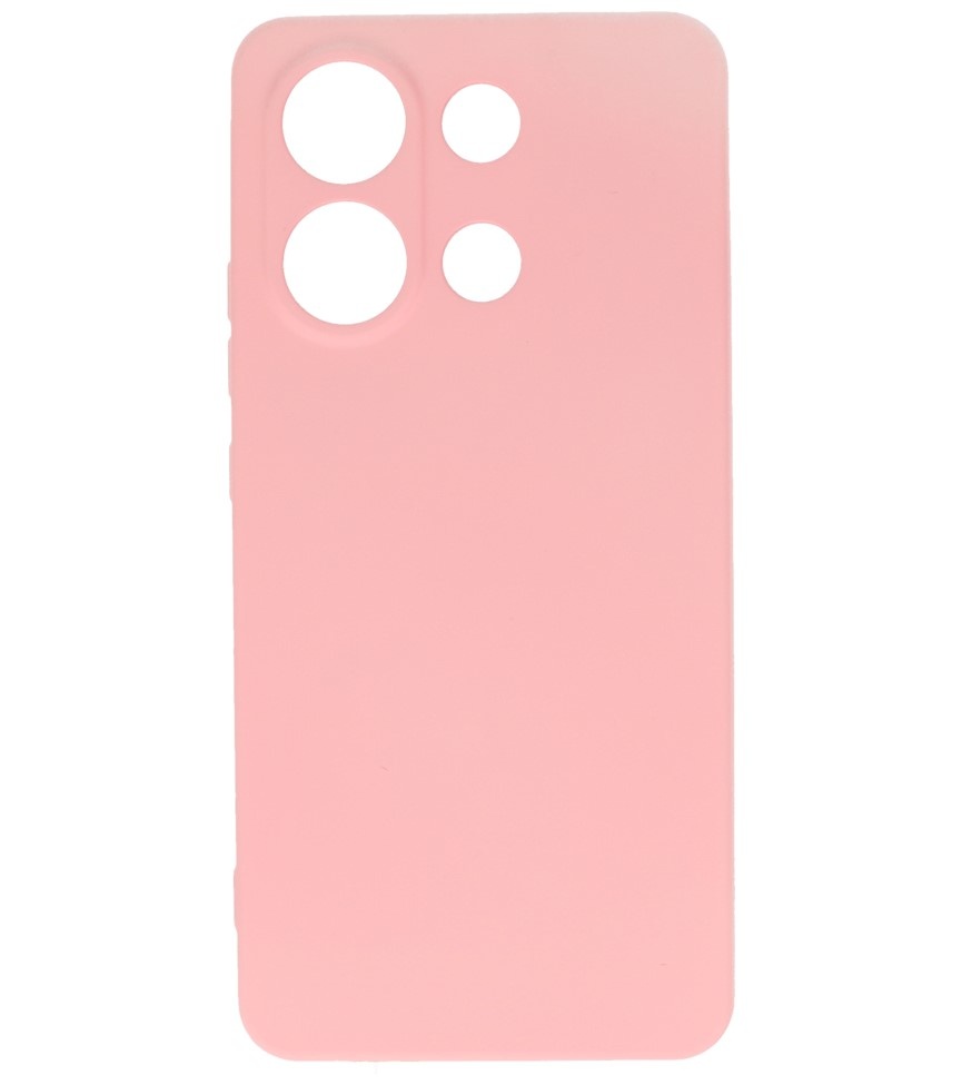 Fashion Color TPU Case for Xiaomi Redmi Note 13 4G Pink