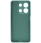 Funda TPU Color Moda para Xiaomi Redmi Note 13 4G Verde Oscuro