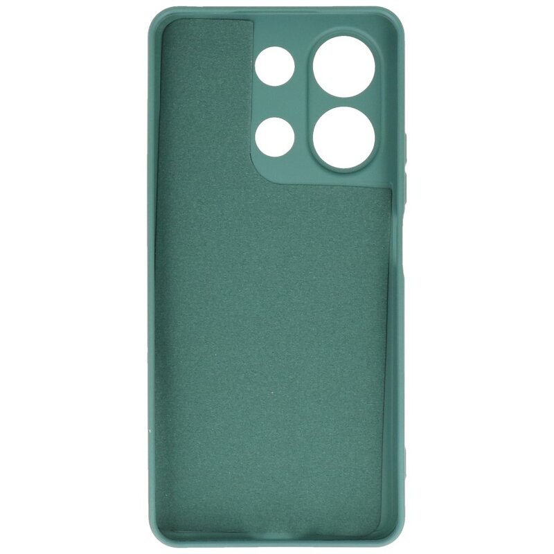 Funda TPU Color Moda para Xiaomi Redmi Note 13 4G Verde Oscuro