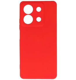 Coque en TPU couleur tendance Xiaomi Redmi Note 13 5G rouge
