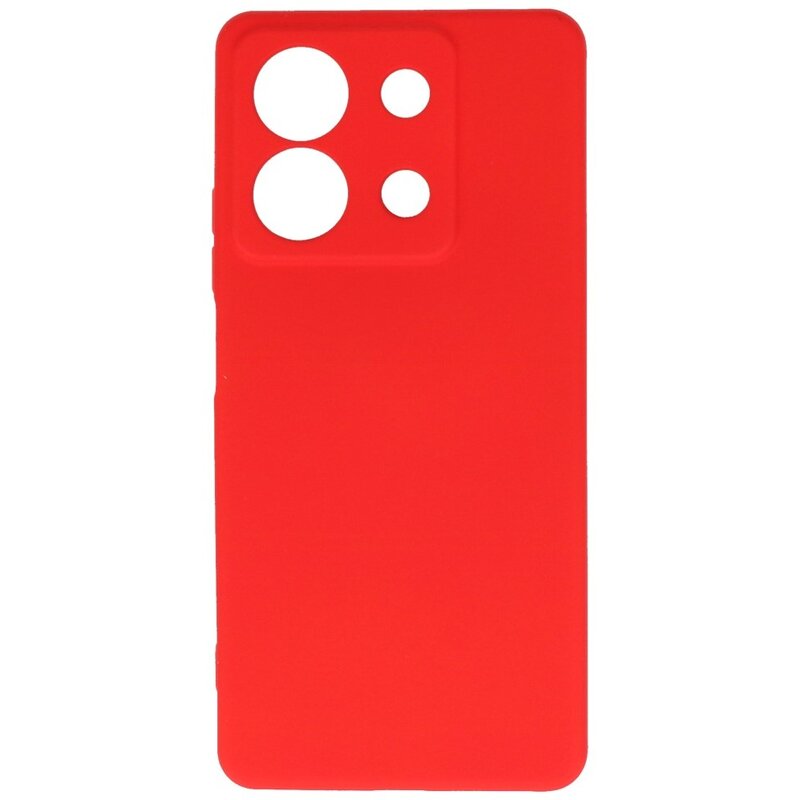 Funda TPU Color Moda para Xiaomi Redmi Note 13 5G Rojo