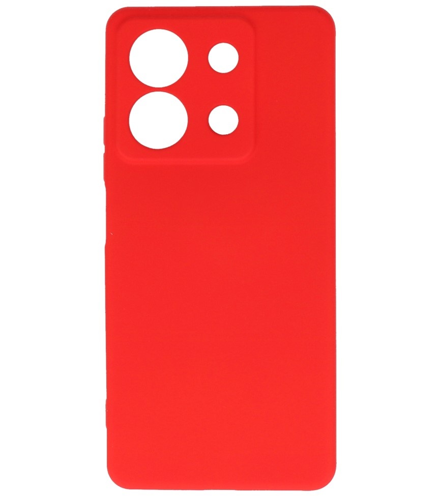 Coque TPU Couleur Mode pour Xiaomi Redmi Note 13 5G Rouge