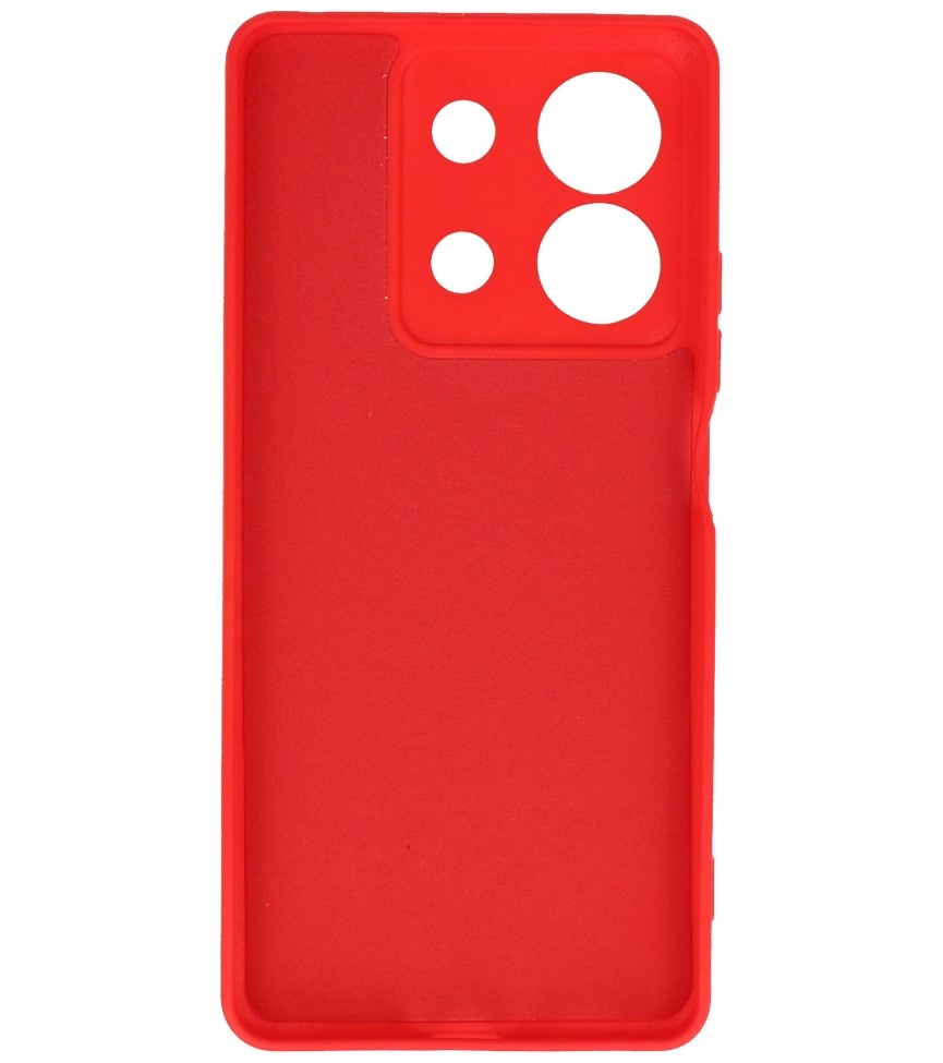 Fashion Color TPU-Hülle für Xiaomi Redmi Note 13 5G Rot