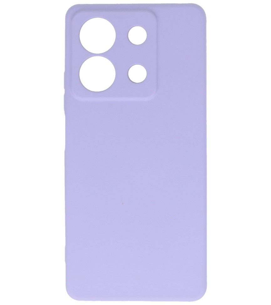 Fashion Color TPU-cover til Xiaomi Redmi Note 13 5G Lilla