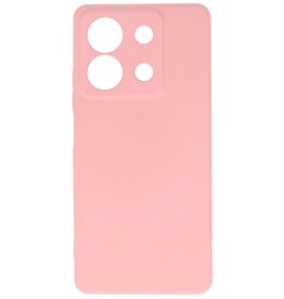 Coque en TPU couleur tendance Xiaomi Redmi Note 13 5G rose
