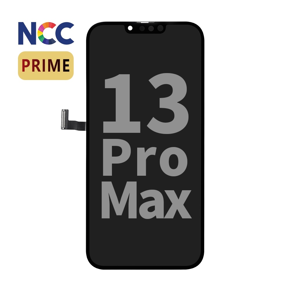 Support LCD NCC Prime incell pour iPhone 13 Pro Max Noir + Verre MF Full Glass offert Valeur boutique 15 €