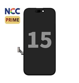 NCC Prime Incell LCD Mount til iPhone 15 Sort + Gratis MF fuld glas - Kopi