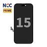 NCC Prime Incell LCD Mount til iPhone 15 Sort + Gratis MF fuld glas - Kopi