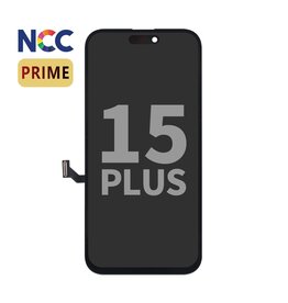 Supporto LCD NCC Prime Incell per iPhone 15 Plus nero + vetro intero MF gratuito - Copia