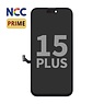 NCC Prime Incell LCD-montering til iPhone 15 Plus Sort + Gratis MF fuld glas - Kopi