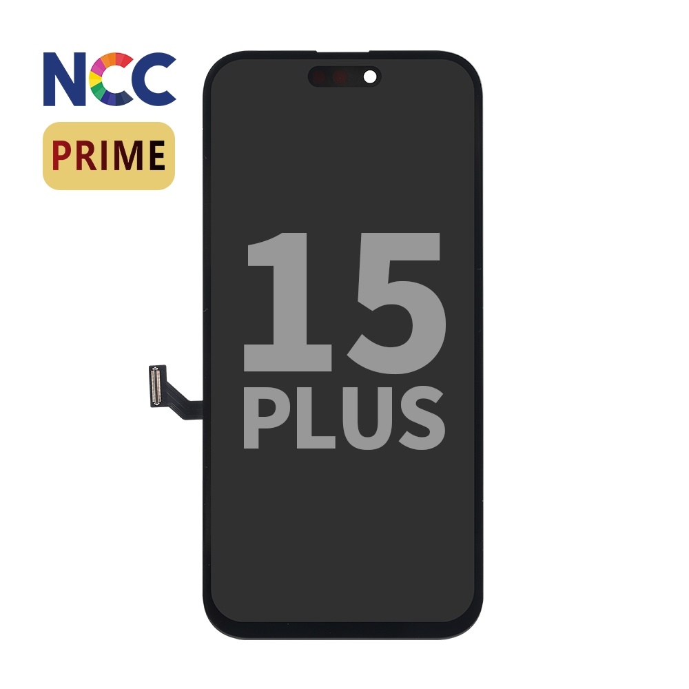 NCC Prime incell LCD mount for iPhone 15 Plus Black + Free MF Full Glass Shop Value € 15 - Copy