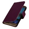 Lavé livre en cuir Style pour Galaxy A7 Violet