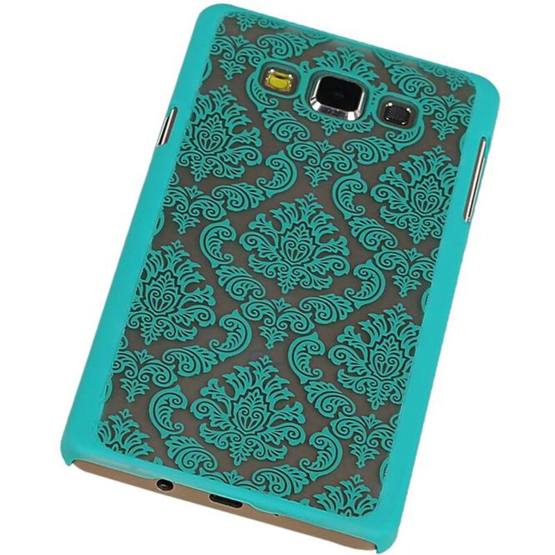 PC Palace 3D Back Cover for Galaxy A7 Green