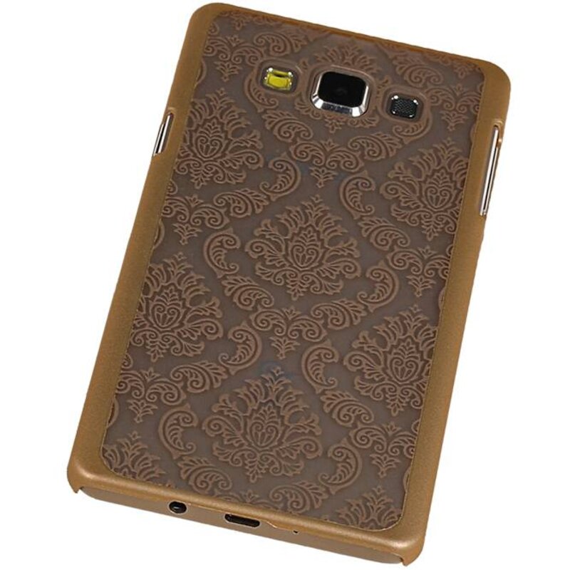 PC Paleis 3D Back Cover for Galaxy A7 Goud