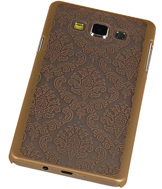 PC Paleis 3D Back Cover for Galaxy A7 Goud