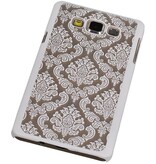 Palais 3D PC couverture pour Galaxy A7 Blanc