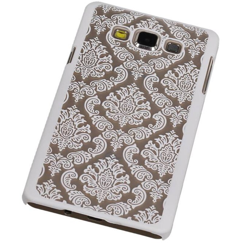 Palais 3D PC couverture pour Galaxy A7 Blanc