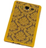 Palais 3D PC couverture pour Galaxy A7 Jaune