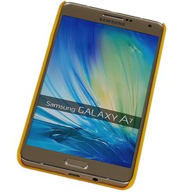 Palais 3D PC couverture pour Galaxy A7 Jaune