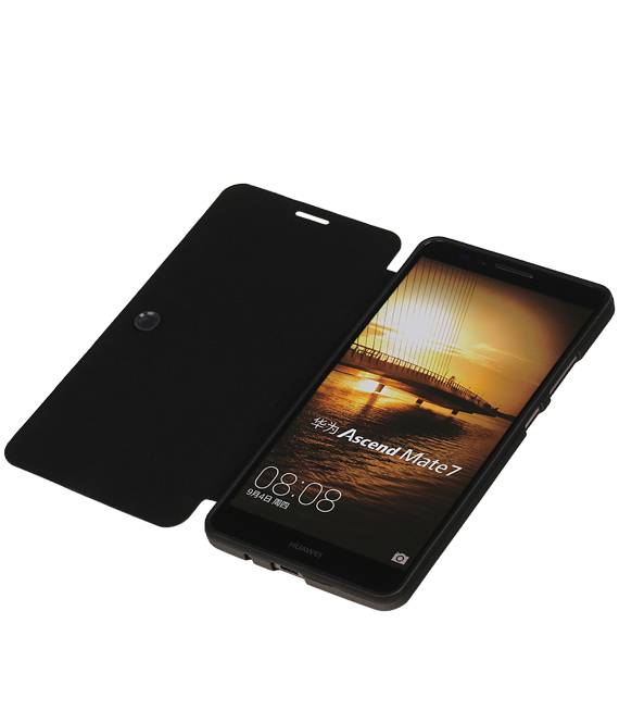 Easy Booktype hoesje voor Huawei Ascend Mate 7 Zwart
