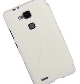 Easy Booktype hoesje voor Huawei Ascend Mate 7 Wit