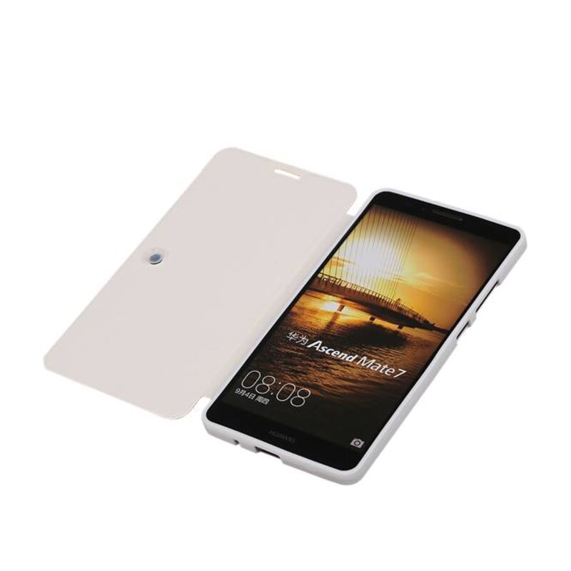 Easy Booktype hoesje voor Huawei Ascend Mate 7 Wit