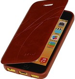 Caso Tipo EasyBook para iPhone 5C marrón