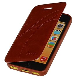 Caso Tipo EasyBook per iPhone 5C marrone