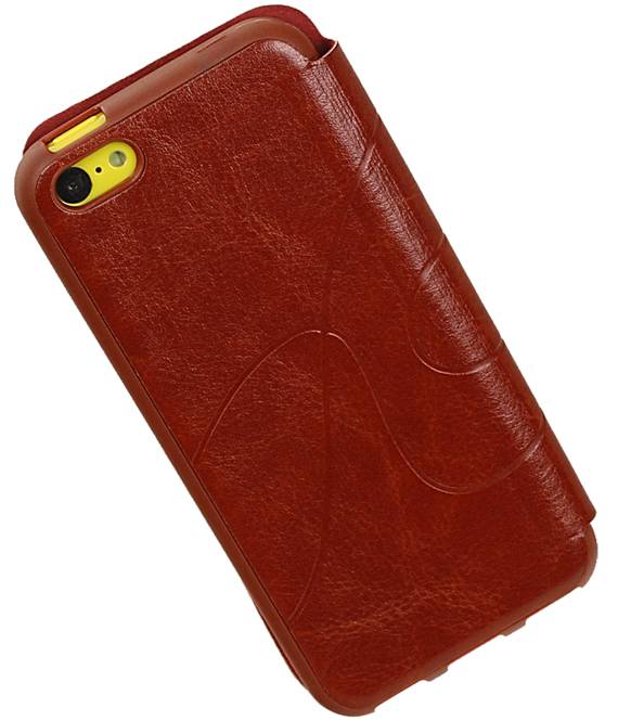 Easy Book Type Case for iPhone 5C Brown