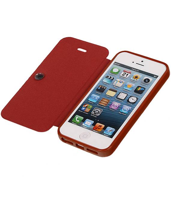 Caso Tipo EasyBook per iPhone 5 / 5S marrone