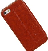 Easy Book Type Case for iPhone 5 / 5S Brown