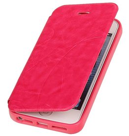 Easy Booktype hoesje voor iPhone 5 / 5S Roze