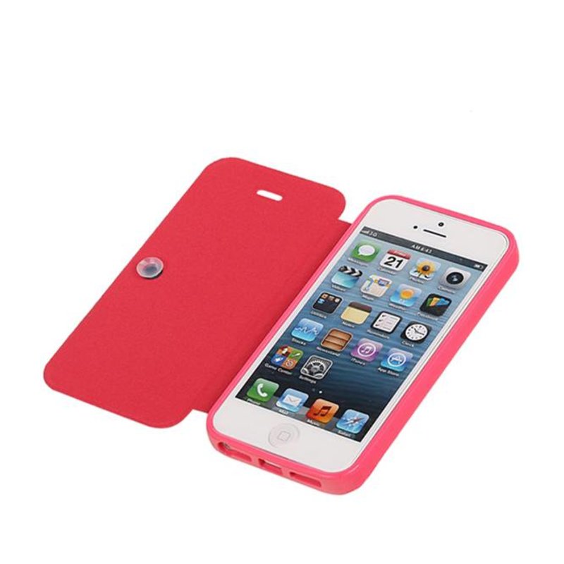 Easy Book Type Case for iPhone 5 / 5S Pink