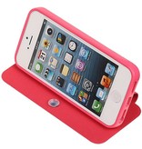 Caso Tipo EasyBook per iPhone 5 / 5S Rosa