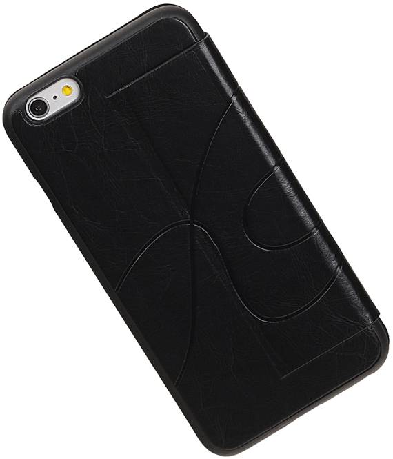 Fácil Cubierta Tipo de iPhone 6 Plus Negro