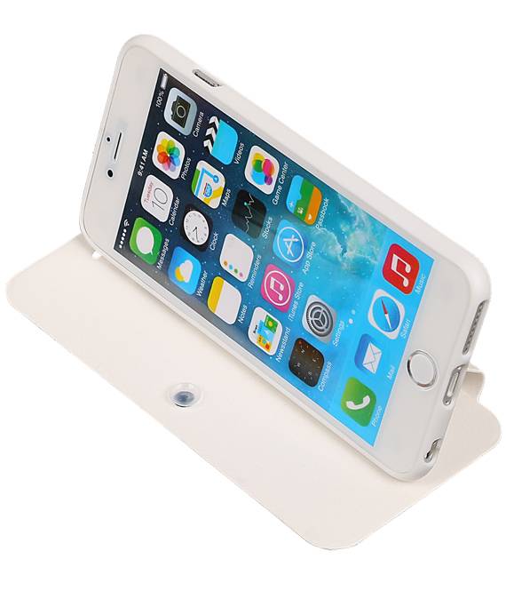Fácil Cubierta Tipo de iPhone 6 Plus blanca