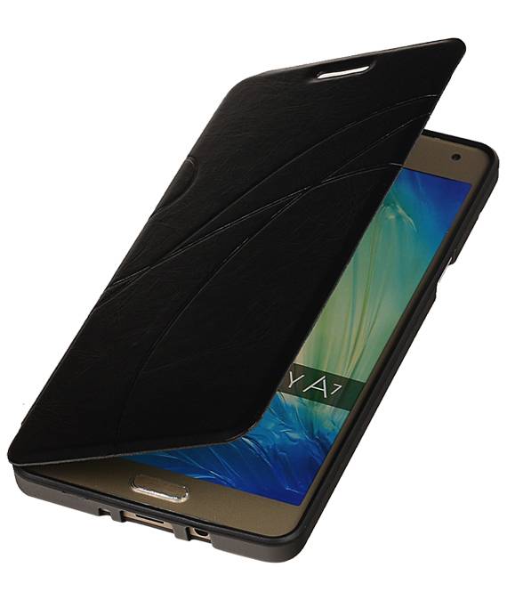 Caso Tipo EasyBook per Galaxy A7 nera