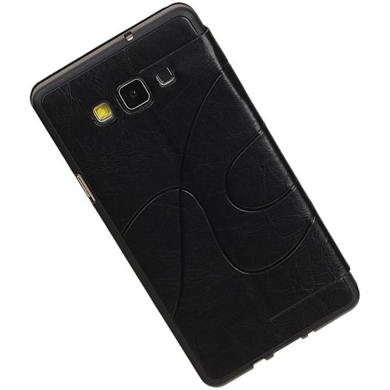 EasyBook Type Taske til Galaxy A7 Sort