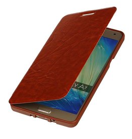 Caso Tipo EasyBook per Galaxy A7 Brown