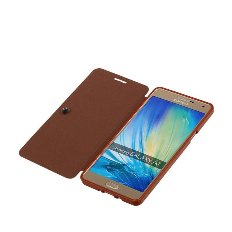 Easybook Typ Tasche für Galaxy A7 Brown