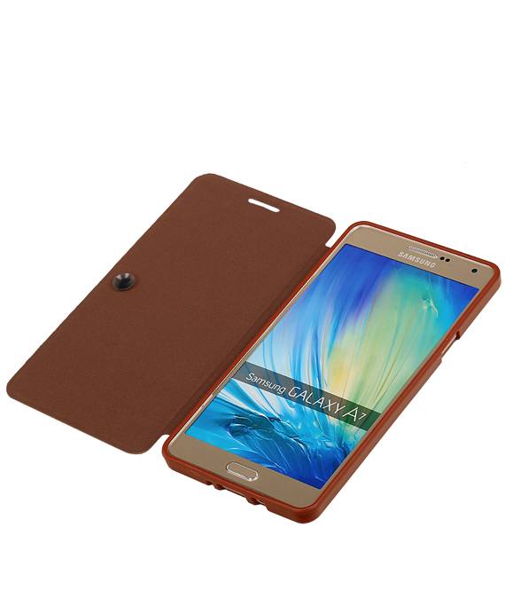 Caso Tipo EasyBook para Galaxy A7 Brown