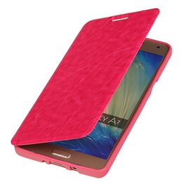Caso Tipo EasyBook para Galaxy A7 rosa
